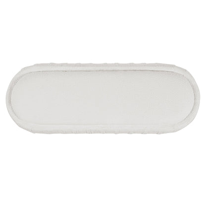 Upholstered Ottoman, Oval Shape