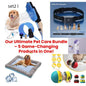 Pet Cooling Pad Bed For Dogs Cats Puppy Kitten Cool Mat Pet Blanket Ice Silk Material Soft For Summer Sleeping  Blue Breathable