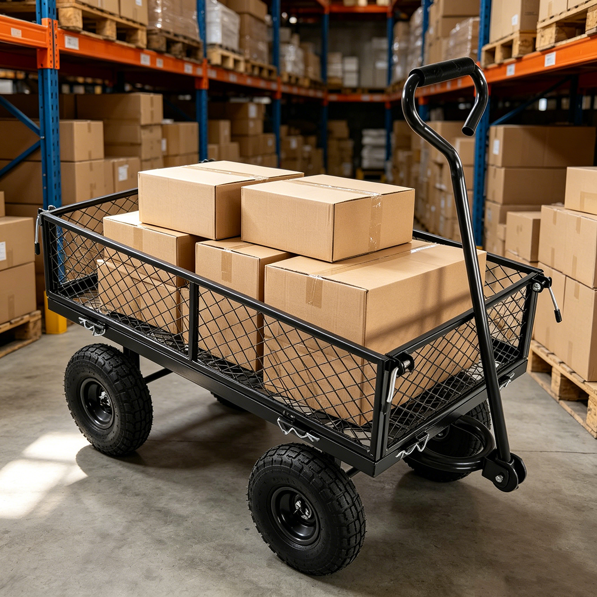 Wagon Cart Garden Cart Trucks Make It Easier to Transport Firewood