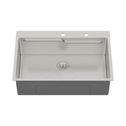 33" Drop In Kitchen Sink