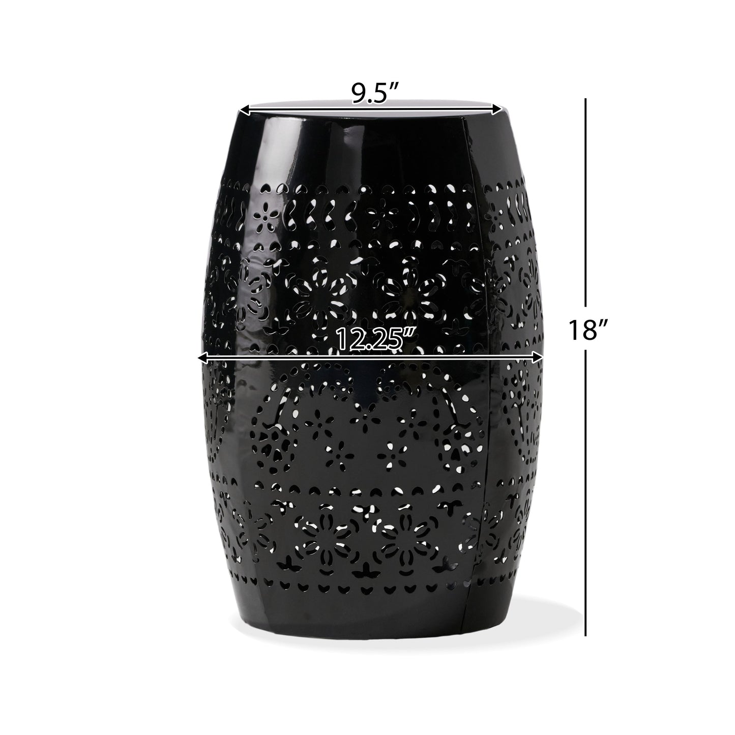 RUBY Side Table — Lace Cut Metal End Table for Outdoor & Indoor Use