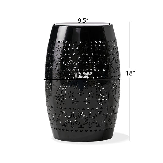 RUBY Side Table — Lace Cut Metal End Table for Outdoor & Indoor Use