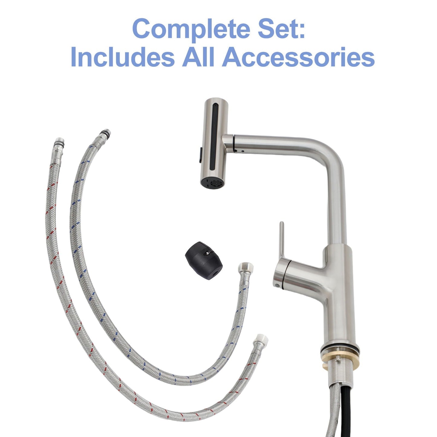 360° Pull Down Kitchen Faucet With 4 Spray Modes