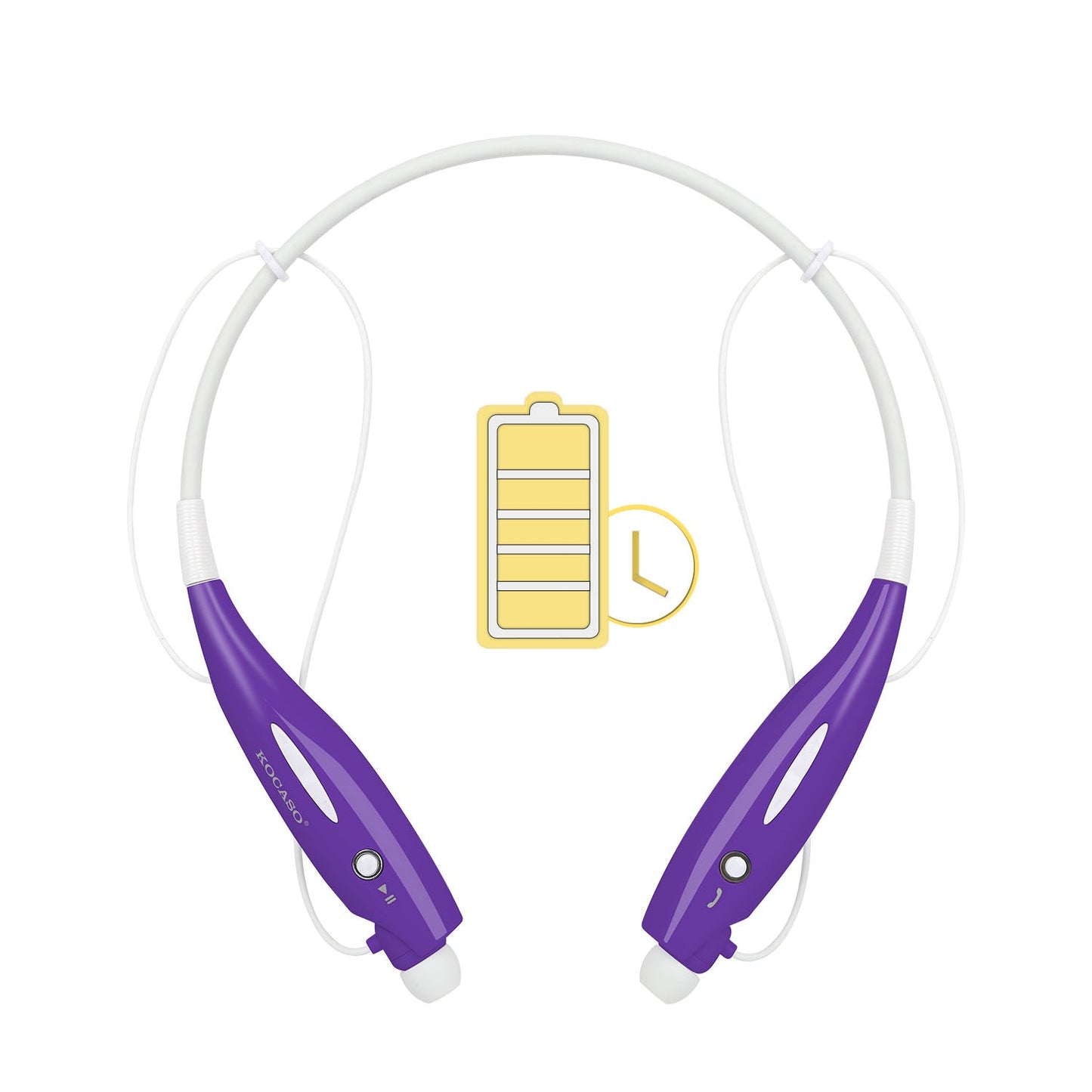 KOCASO Wireless Sports Stereo Hands Free Headset for Phone and Tablet