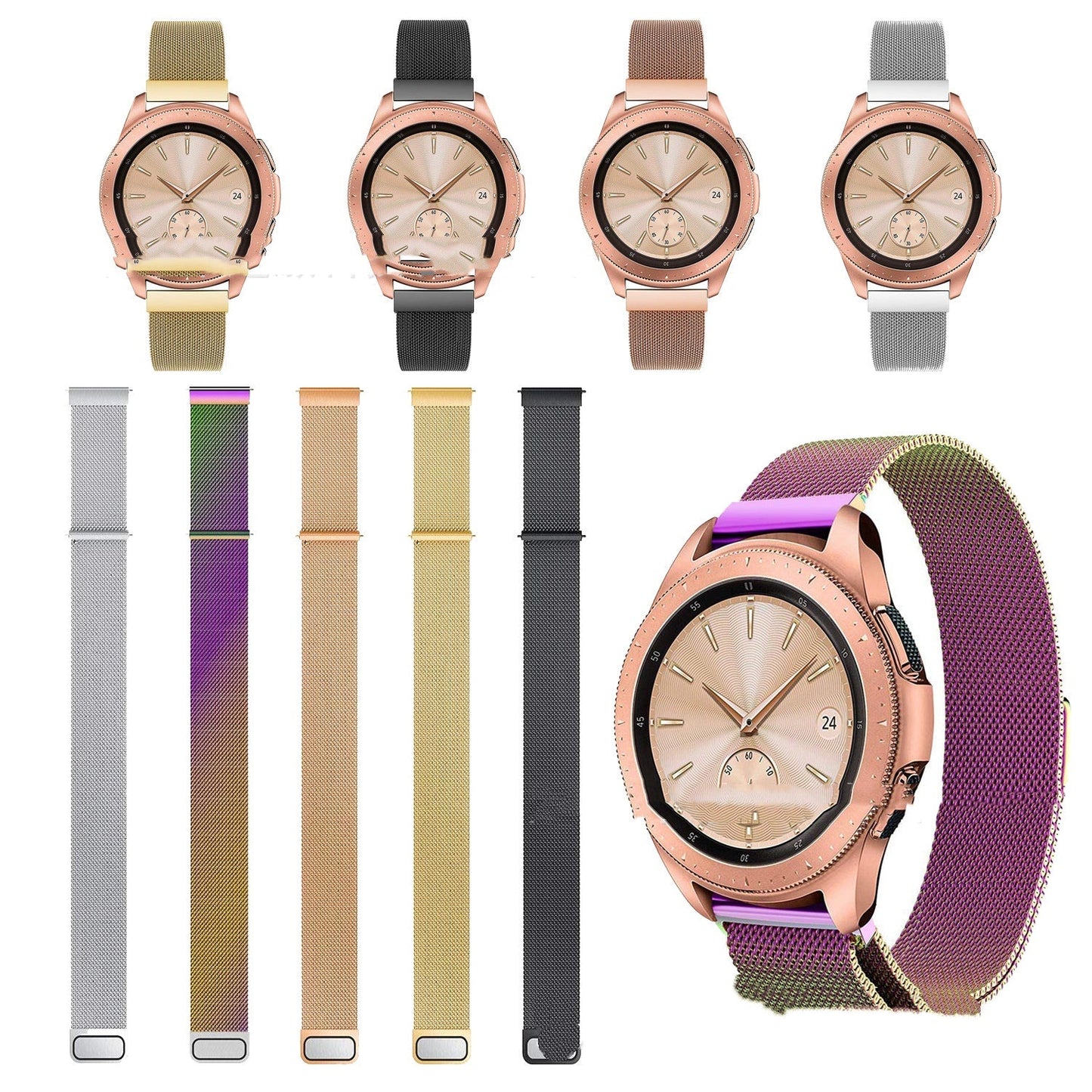 Galaxy Watch 76 Stainless Steel Fine Mesh Strap
