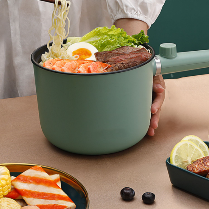 Mini Electric Hot Pot for Portable Cooking - Compact Plug-in Household Cooker