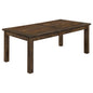 Coleman Rectangular 79-inch Dining Table Rustic Golden Brown