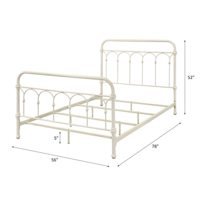 Citron Full Bed - Elegant Metal Panel Design