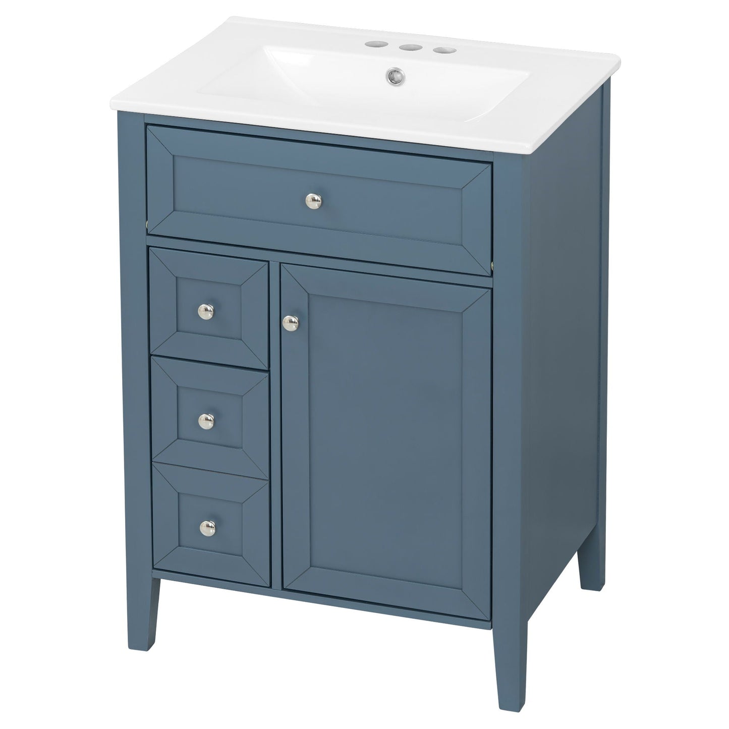 Bathroom Vanity With Sink, Soft Closing Cabinet