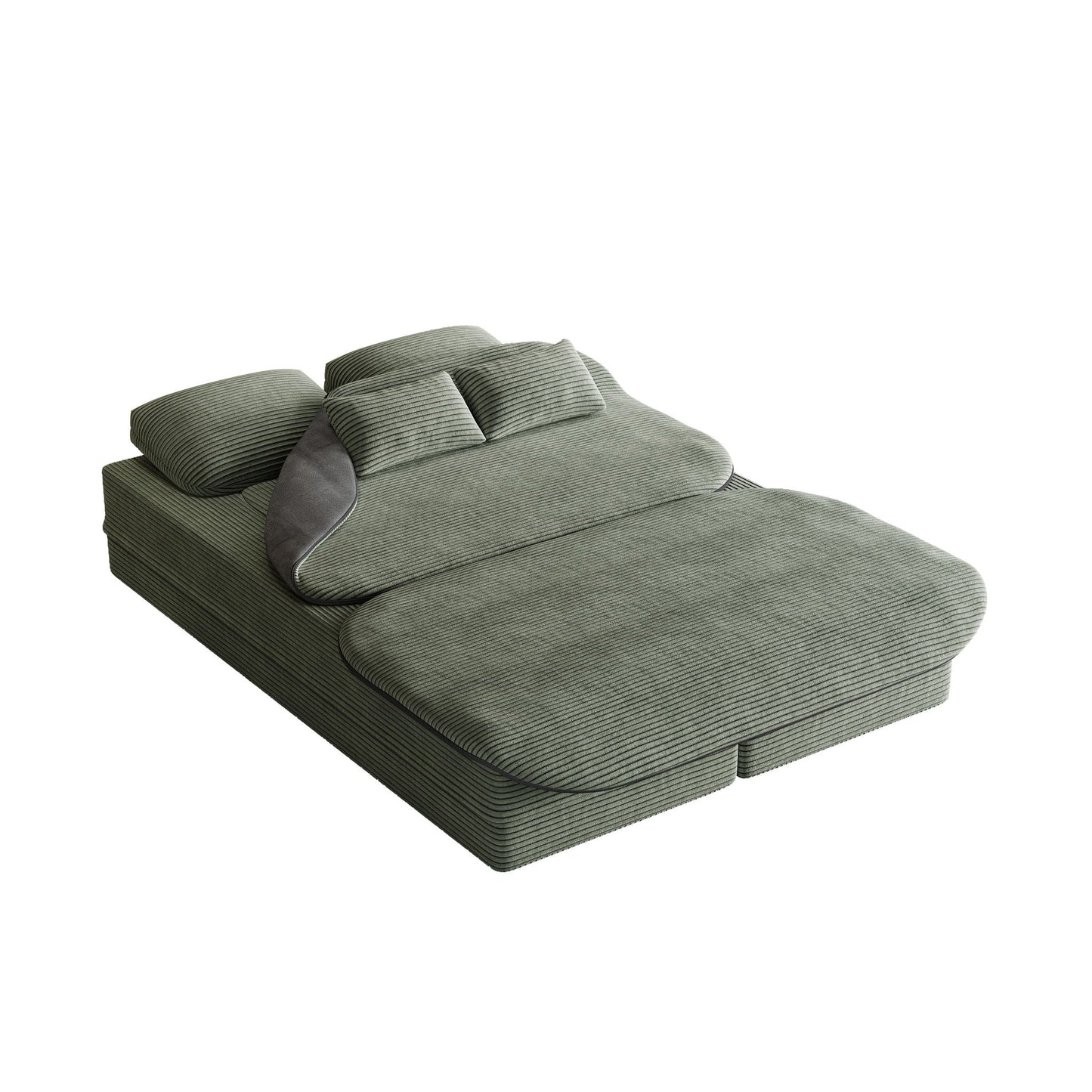 2 In 1 Foldable Sofa Bed With Multi Functional Blanket
