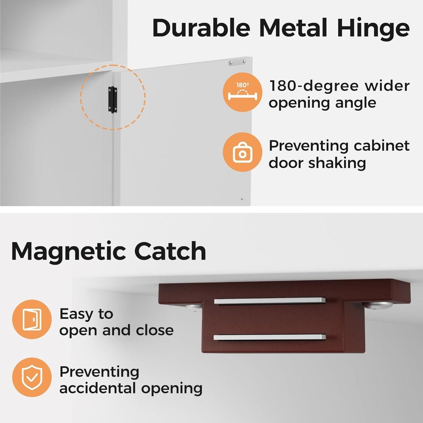 Farmhouse Nightstand, Charging Station & Storage
