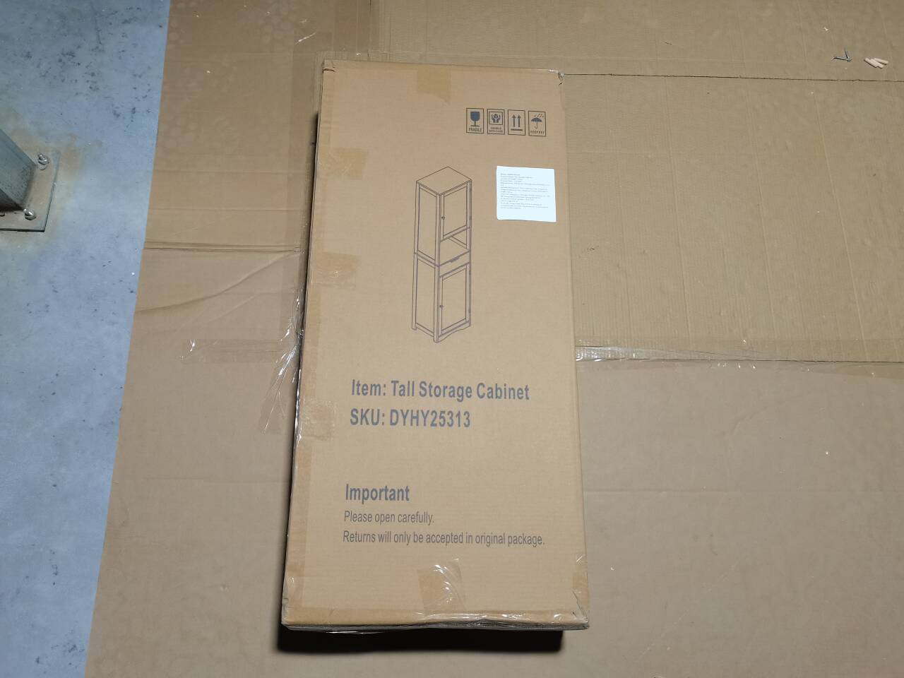67" Tall Bathroom Cabinet with 2 Doors & 1 Drawer
