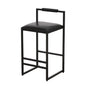Elegant Bar Stool Set With Backrest And Footrest, Counter Height (Set of 2)