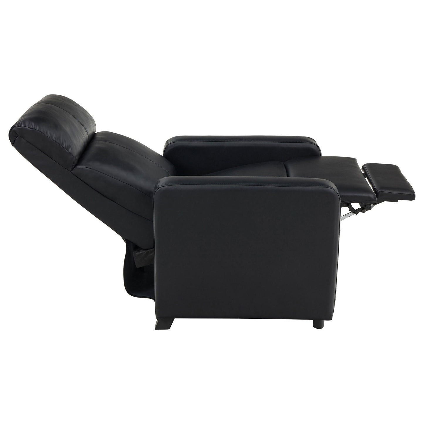 Push Back Recliner - Black