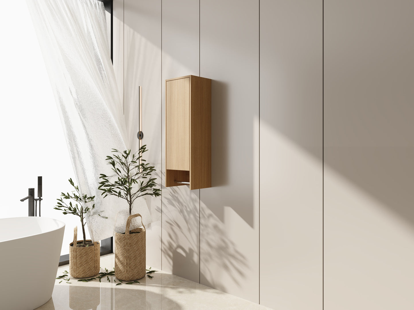 12 Inch Small Wall Mounted Side Cabinet