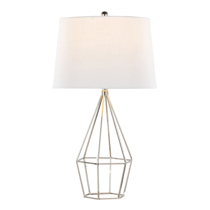 Diana - Contemporary Table Lamp (Set of 2) - Polished Nickel / Black Satin