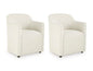 Radkin - Dining Upholstered Arm Chair (Set of 2) - Off White