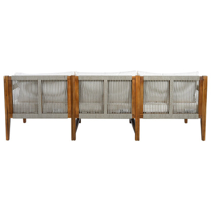 3 Piece Outdoor Sectional Sofa Set