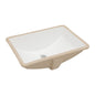 Modern Ceramic Undermount Bathroom Sink With Overflow, High Quality