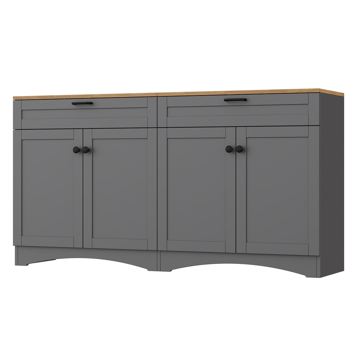 On-Trend Farmhouse TV Stand with 2 Drawers for TVs Up to 70"