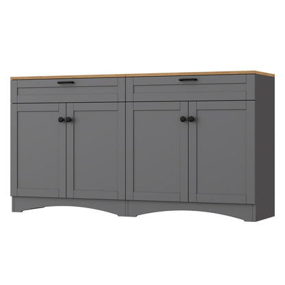 On-Trend Farmhouse TV Stand with 2 Drawers for TVs Up to 70"
