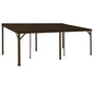 12x20FT Lean To Gazebo with Steel Roof