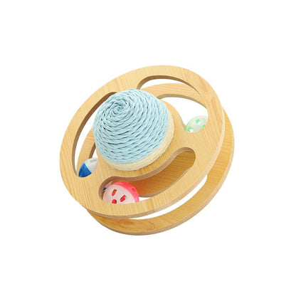 Cat Toy Cat Scratching Ball That Doesn'T Shed Easily, Spinning Bell Ball, Cat Self-Entertainment Toy, Cat Teasing Ball, Boredom-Relief Pet Supplies