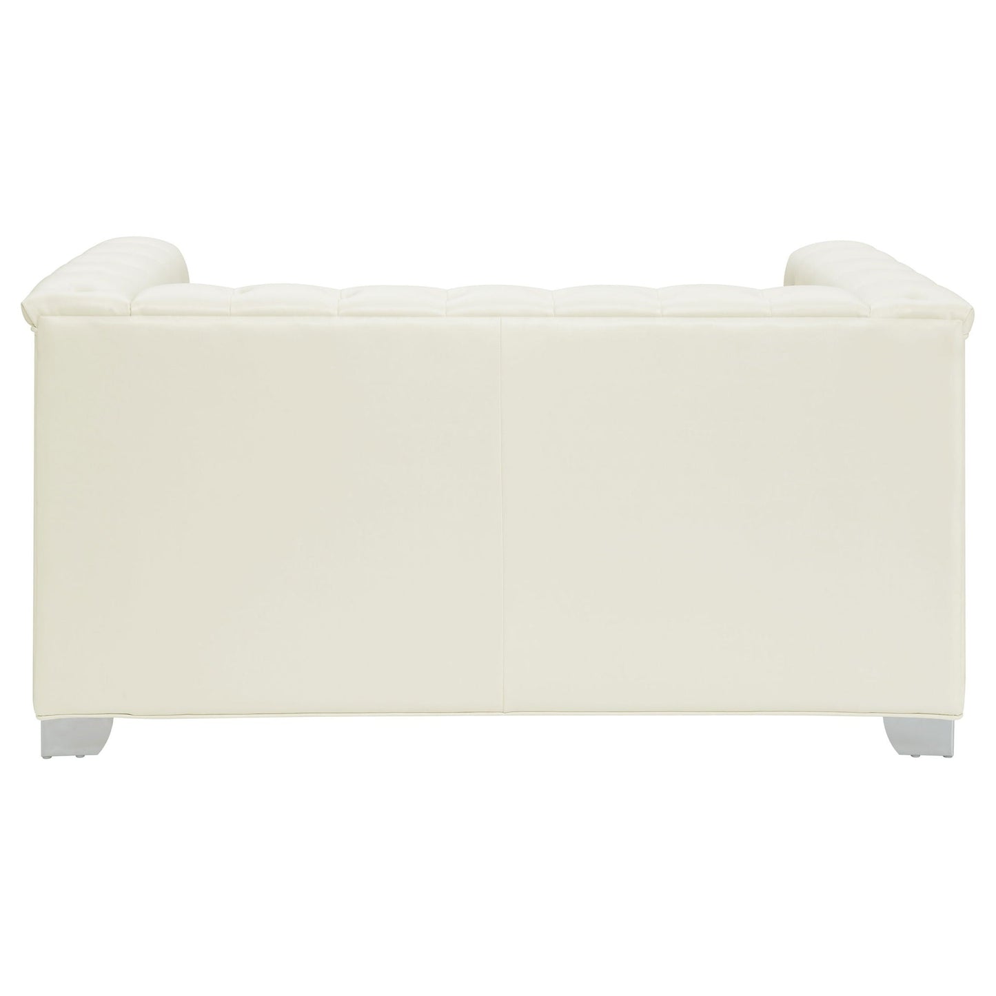 Earline - Upholstered Track Arm Loveseat - White