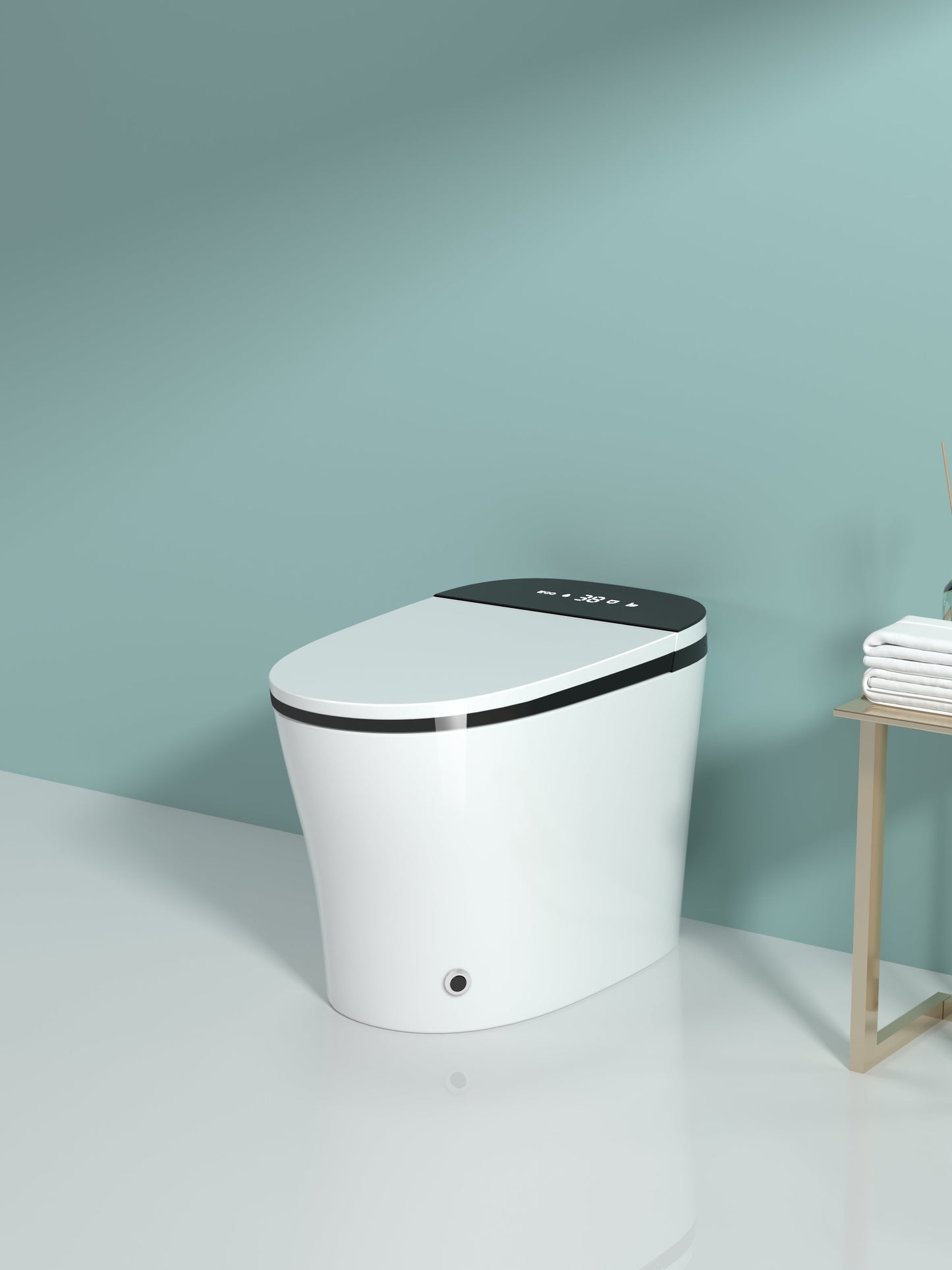 Smart Toilet with Bidet Built In, Heated Seat, Auto Flush, and LED Display