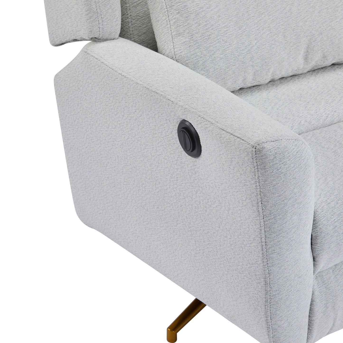 Power Recliner Chair Swivel Upholstered 360° Swivel Recliner