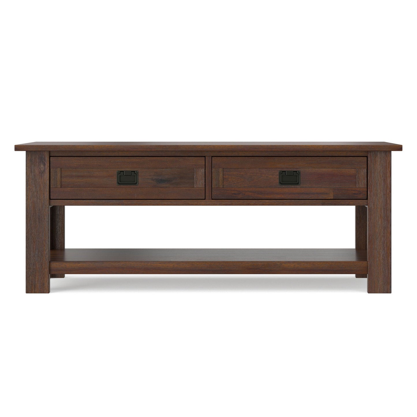 Monroe - Rectangular Coffee Table With Drawers - Brown