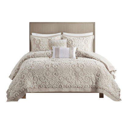 Cotton Comforter Mini Set Taupe King