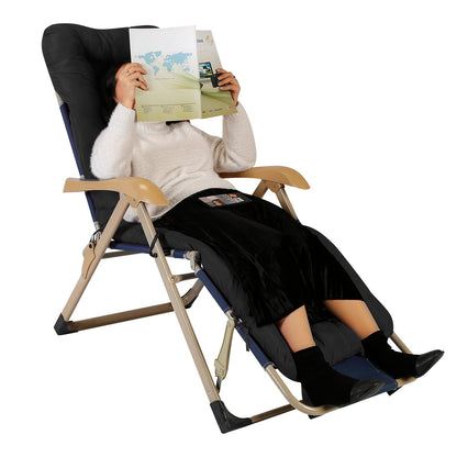 66.92x22.04in Thickened Chaise Lounger Cushion Recliner Rocking Chair Sofa Mat Deck Chair Cushion
