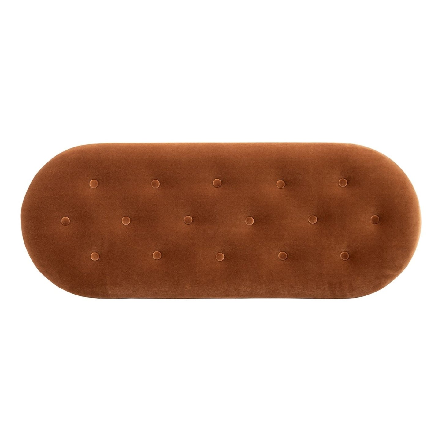 Melinda - Oval Tufted Bullion Fringe Storage Bench