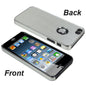 Silver Brushed Aluminum Chrome Hard Case for iPhone 5