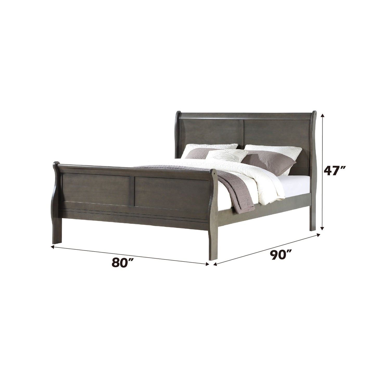Louis Philippe Sleigh Bedroom Set
