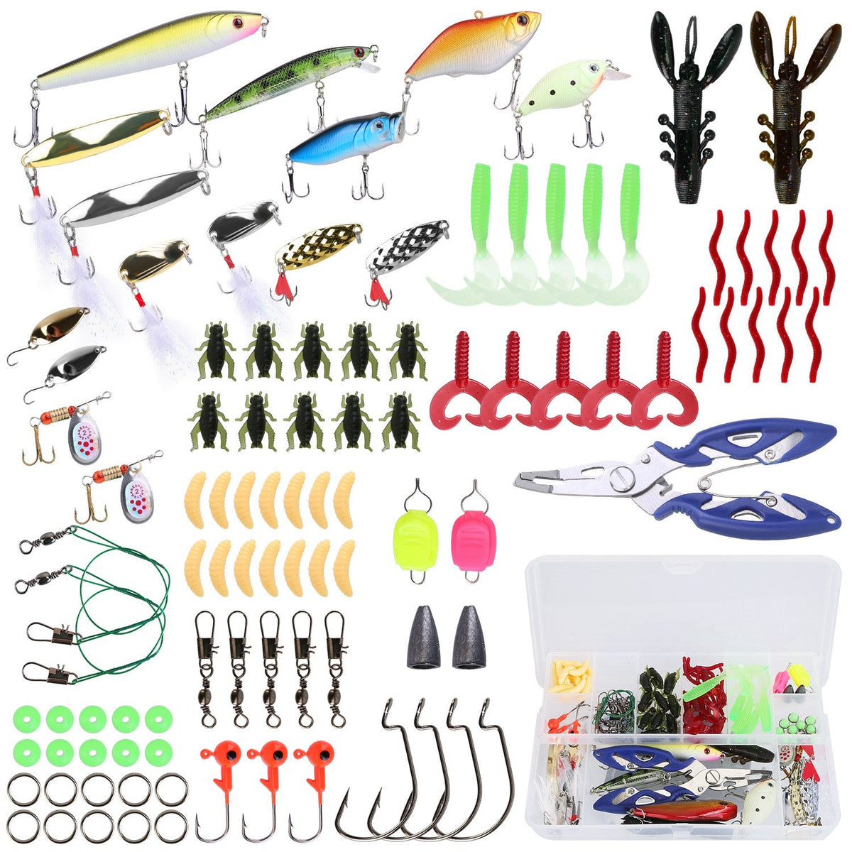 GBruno 101Pcs Fishing Lures Kit