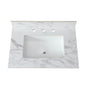 Elegant Sintered Stone Bathroom Vanity Top With Rectangular Undermount Ceramic Sink