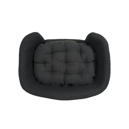 Elevated Dog Bed Frame for Small Dogs with Rubber Wood Legs