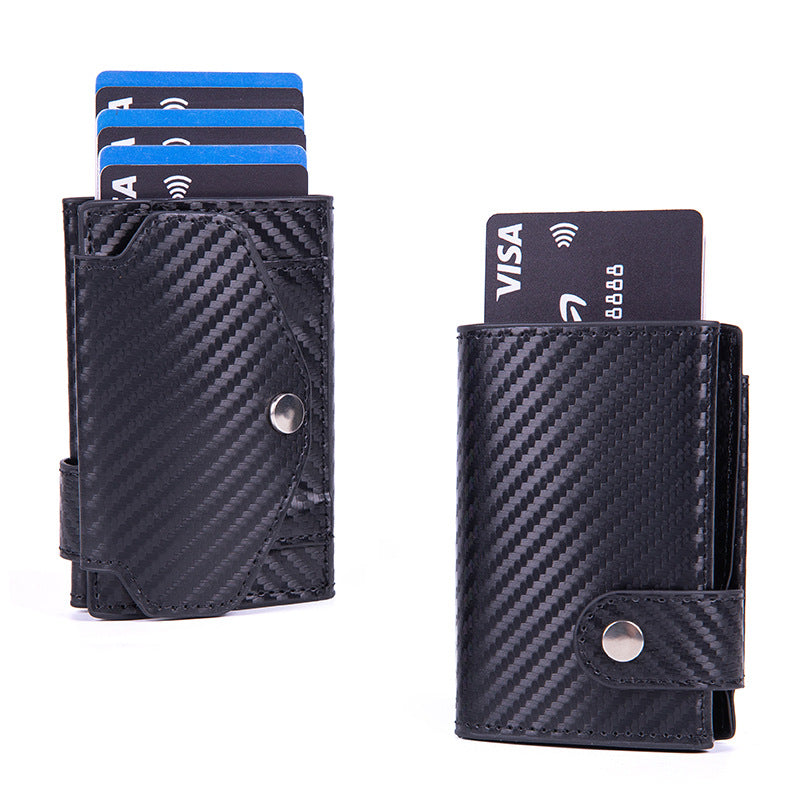 Anti-Scan RFID Card Holder PU Leather Coin Purse Demagnetization-Proof Multi-Card Wallet