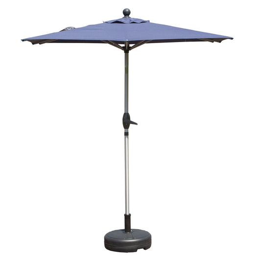 Rectangle Patio Umbrella with Crank Lift and Tilt Function