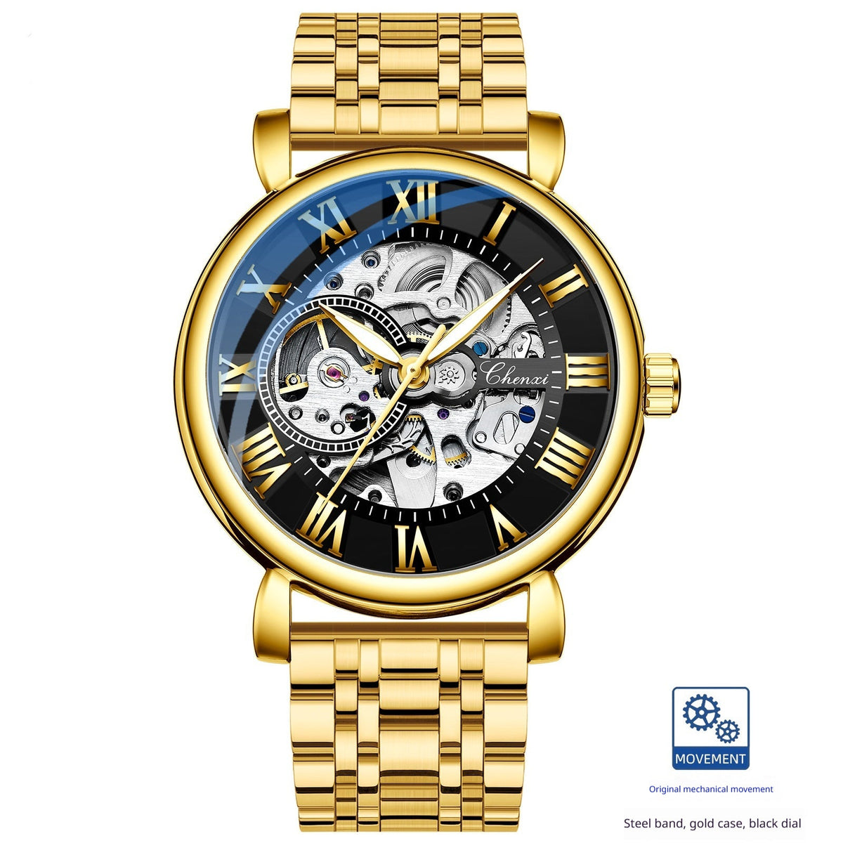 Hollow Waterproof Luminous Automatic Mechanical Watch