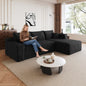 95" Cloud Sectional Sofa, Modern Minimalist Upholstered Couch