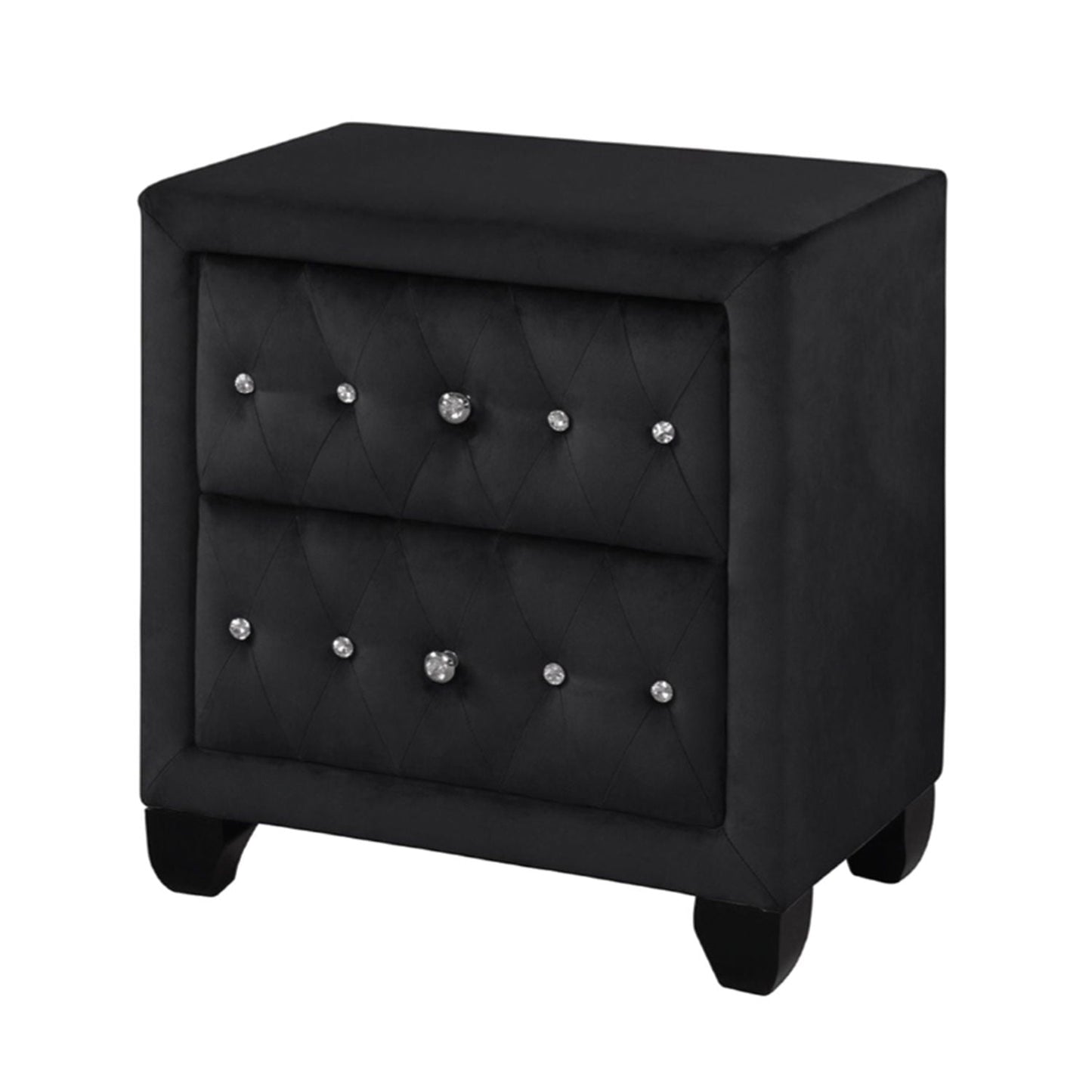Sophia - 2 Drawer Upholstered Nightstand
