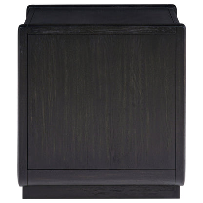 Leandro 2-piece Wood Coffee and End Table Set Burnished Black