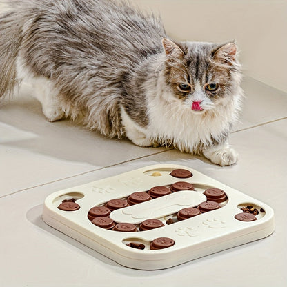 Interactive Slow Food Bowl For Pets For Dogs And Cats Training And Slow Feeding Assistant Non-electric Plastic Intelligence Game Stimulates Intelligence And Good Habits Multi-stage Challenge, Foo