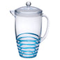 Swirl Unbreakable Plastic Water Pitcher With Lid And Spout