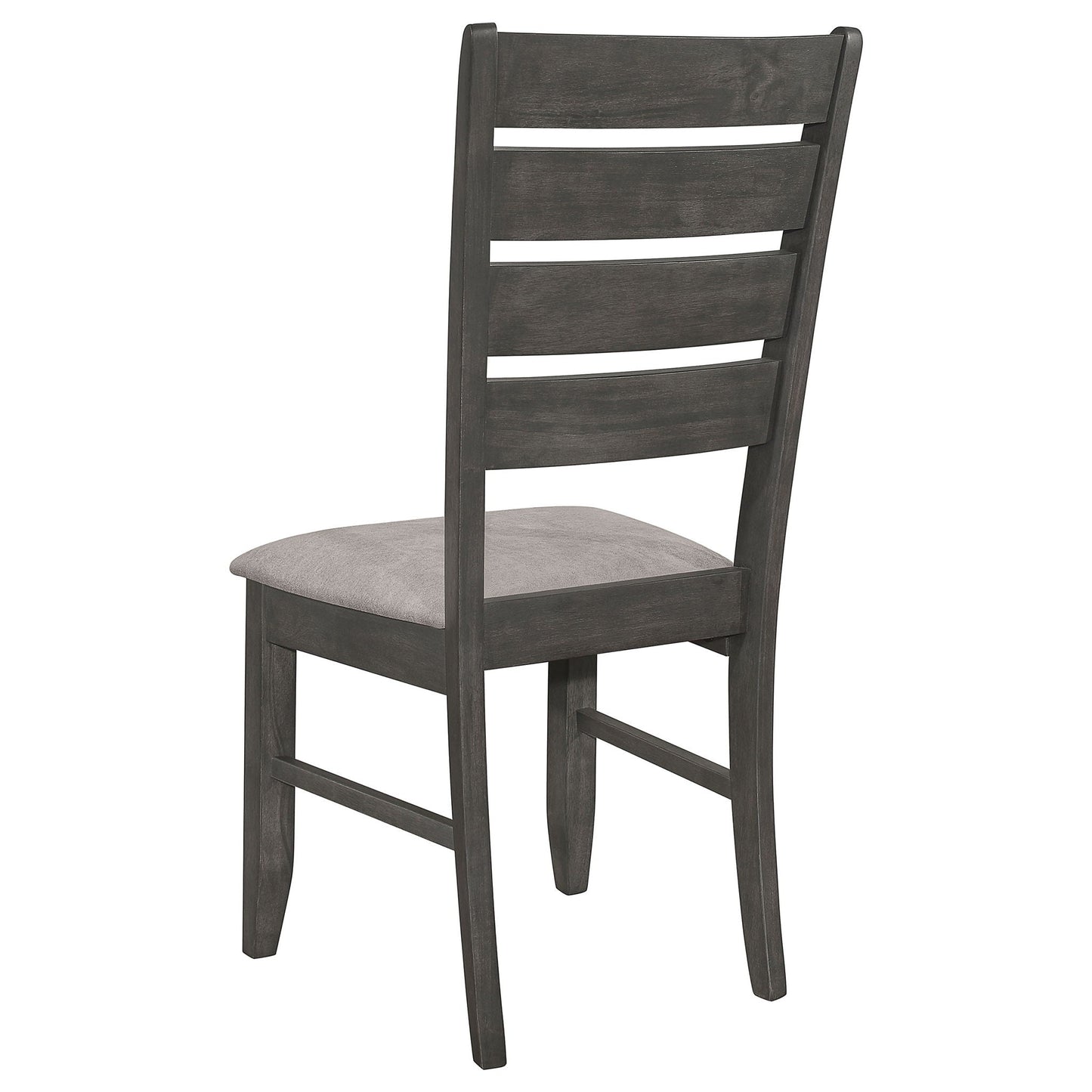 Padded Seat Side Chairs With Tapered Slats (Set of 2)
