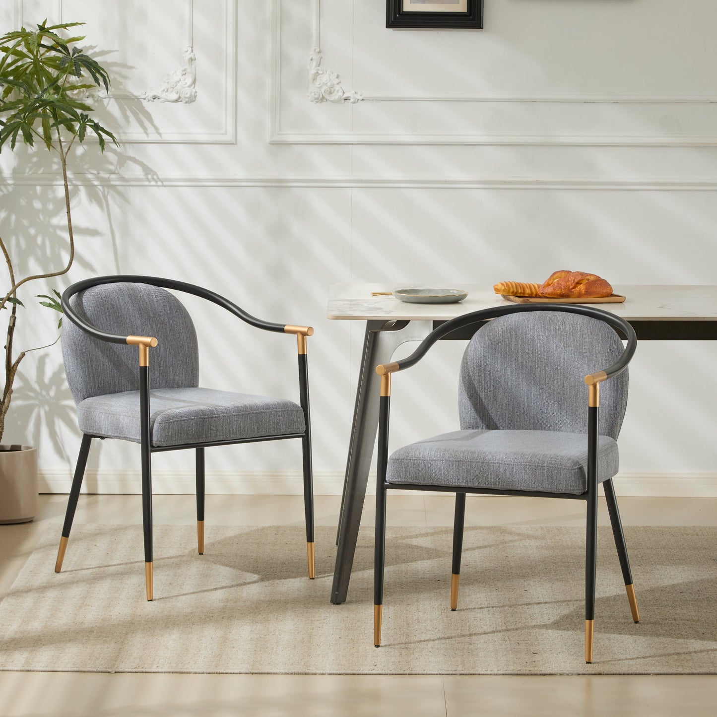 Modern Upholstered Dining Chair (Set of 2)