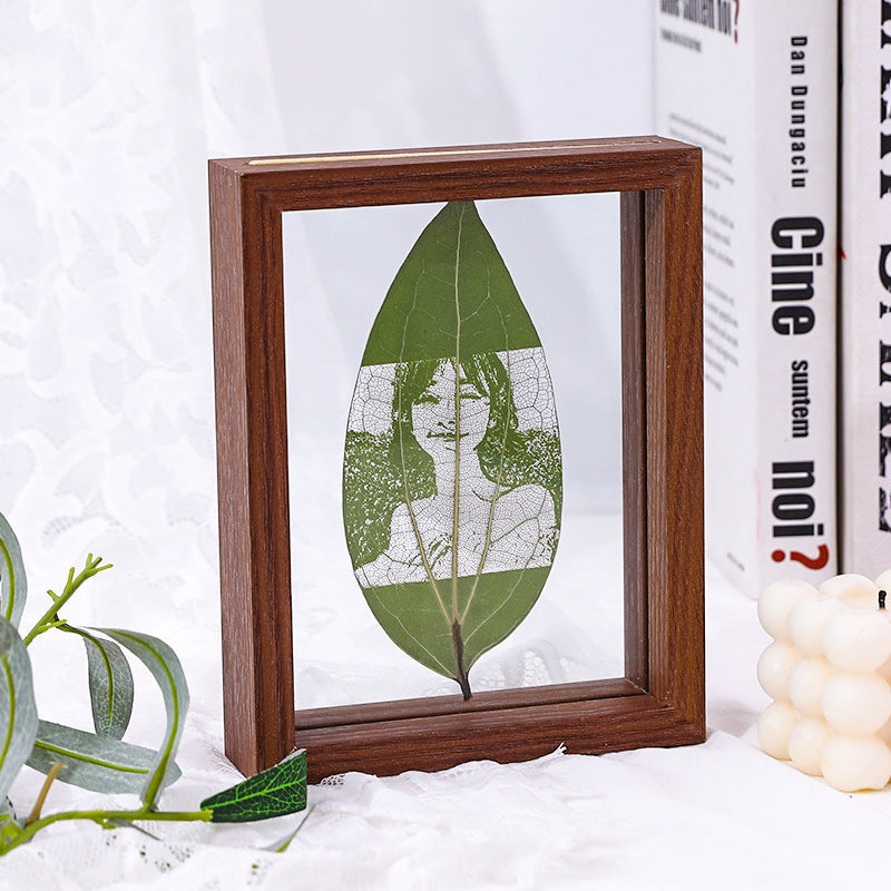 Plate Carving Photo Custom Silhouette Creative Birthday Gift